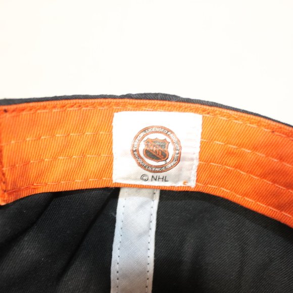 NHL PHILADELPHIA FLYERS PLAYER MARK RECCHI SIGNED Baseball Cap Hat Black Orange - Picture 12 of 12